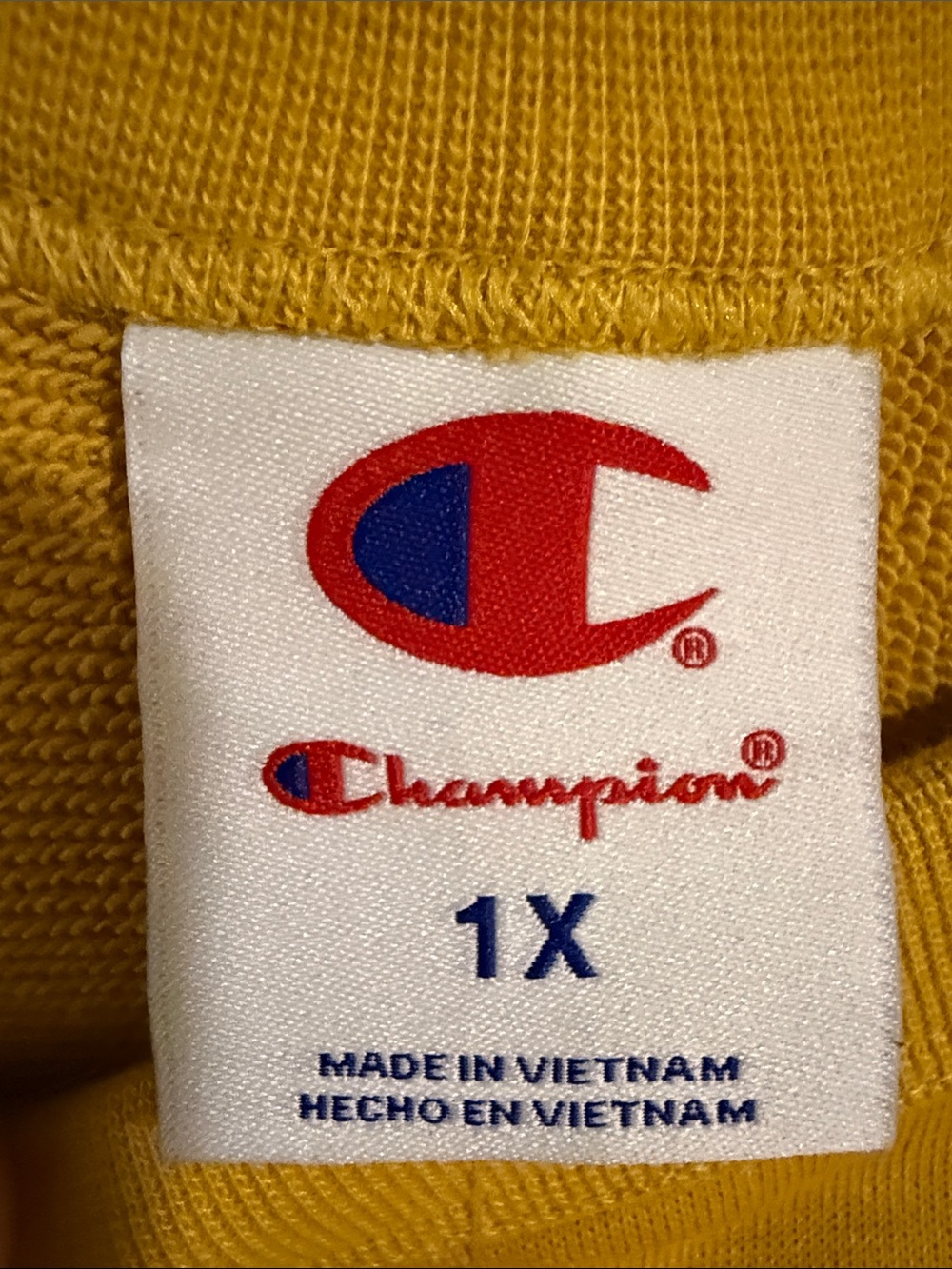 Champion Yellow Striped-Trim Crewneck Sweatshirt - Picture 3 of 7